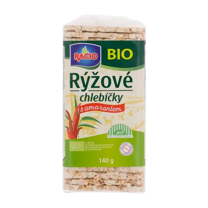 Racio Rýžové chlebíčky s amarantem 140g BIO